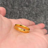 Inlaid Stars 18K Gold Plated Stainless Steel Ring