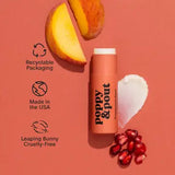 Poppy & Pout Lip Balm Pomegranate Peach