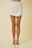 Macy Linen Wrap Skort (Oatmeal)