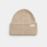 Adult Mad Hatter Ribbed Knit Beanie (Heather Taupe)