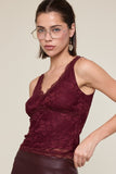 Arie Lace Layering Top (Plum)