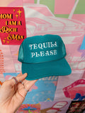 Tequila Please Trucker Hat (Turquoise)