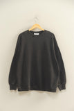 Oversized Crew Neck Sweatshirt (Black)