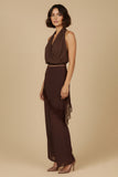 Ellie Halter Top Lace Pants Set