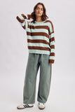 Classic Striped Sweater (Mint Choco Combo)