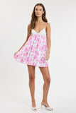Camellia Swing Mini Dress (Pink)