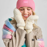 Adult Mad Hatter Ribbed Knit Beanie (Sachet Pink)