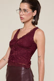 Arie Lace Layering Top (Plum)
