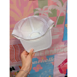 Support Day Drinking Hat (White & Pink)