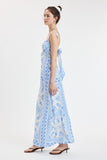 Blue Hermes Maxi Dress