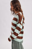 Classic Striped Sweater (Mint Choco Combo)