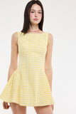 Adorable Checker Mini Dress
