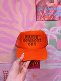 Makin' Cowboys Cry Trucker Hat (Orange)