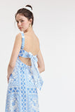 Blue Hermes Maxi Dress
