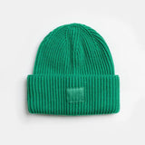 Adult Mad Hatter Ribbed Knit Beanie (Kelly Green)