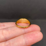 Inlaid Heart 18K Gold Plated Ring (Golden)