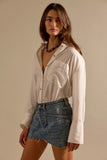 We The Free Dolly Denim Mini Skirt