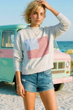 Mockneck American Flag Sweatshirt