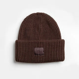 Adult Mad Hatter Ribbed Knit Beanie (Espresso)
