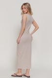 Essential Stripe Dress (Khaki)