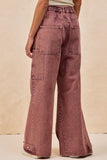 Vintage Wash Tie-Waist Pants