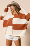 Color Block Knit Top
