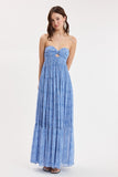 Twirly Blue Maxi Dress