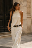 Lace Trim Halter Top