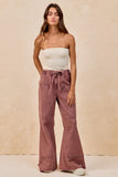 Vintage Wash Tie-Waist Pants