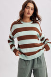Classic Striped Sweater (Mint Choco Combo)