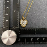Shell 18K Gold Heart Charm Necklace
