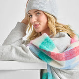 Adult Mad Hatter Ribbed Knit Beanie (Heather Grey)