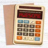 According To Calculations, You Are Awesome - Funny Greeting
