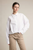 Button Down Shirt Knit Shawl Set