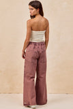 Vintage Wash Tie-Waist Pants