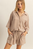 Sandy Short-Sleeved Short Set
