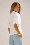 Elevated Embroidered Puff Sleeve Shirt