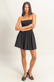 Polly Mini Dress (Black)