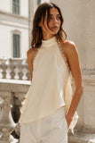 Lace Trim Halter Top