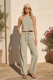 Soft Halter Cropped Top