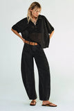 We The Free Good Luck Mid Rise Barrel Jeans (Soundwave)