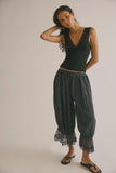 Free People Loved You First Lace Cami (Black)