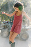 Free People Hot Shot Mini Dress (Brick)