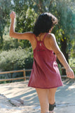 Free People Hot Shot Mini Dress (Brick)