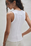 We The Free Neria V-Neck Tank Top (Ivory)