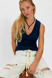 We The Free Neria V-Neck Tank Top (Deeper Iris)