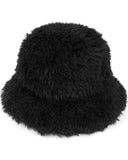 C.C Fur Bucket Hat (Black)