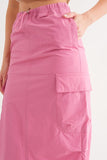 Mia Cargo Maxi Skirt (Pink)